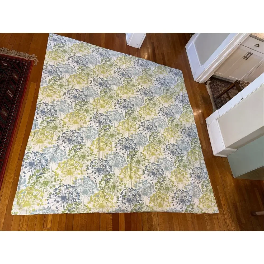 THE COMPANY STORE 3pc Duvet Cover Full Size 84 X 90 Dandelion Retro 100% Cotton